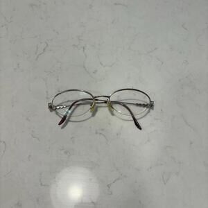 Vintage Christian Dior Women’s Eyeglass frames Oval With Gems FRAMES ONLY